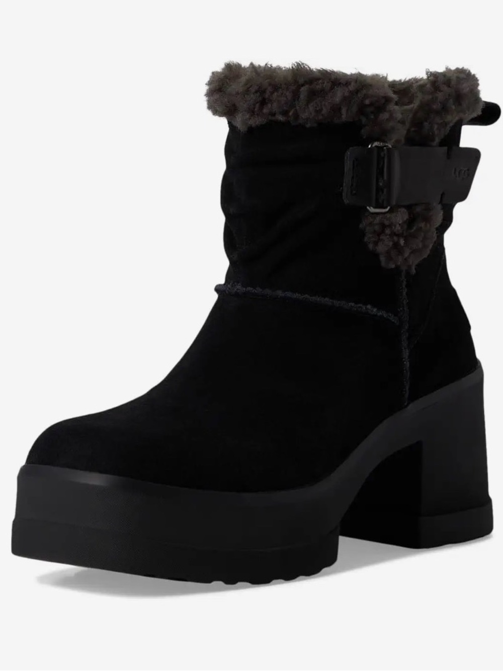 NEW UGG Moxy Genuine Shearling Trim Pull-On Boot